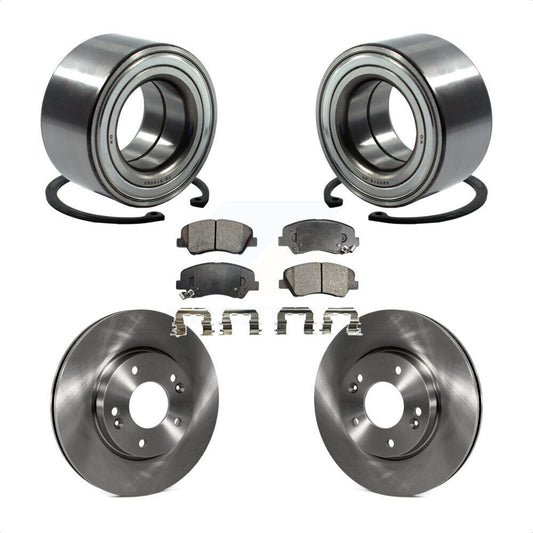 Wheel Bearing Brake Rotor Pads Front Kit For Hyundai Elantra GT Kia Forte Forte5
