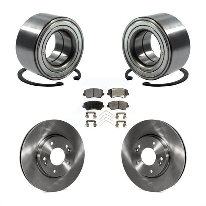 Wheel Bearing Brake Rotor Pads Front Kit For Kia Forte Hyundai Elantra GT Forte5