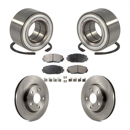 Wheel Bearing Disc Brake Rotors And Pads Front Kit For 2017-2018 Toyota Prius V