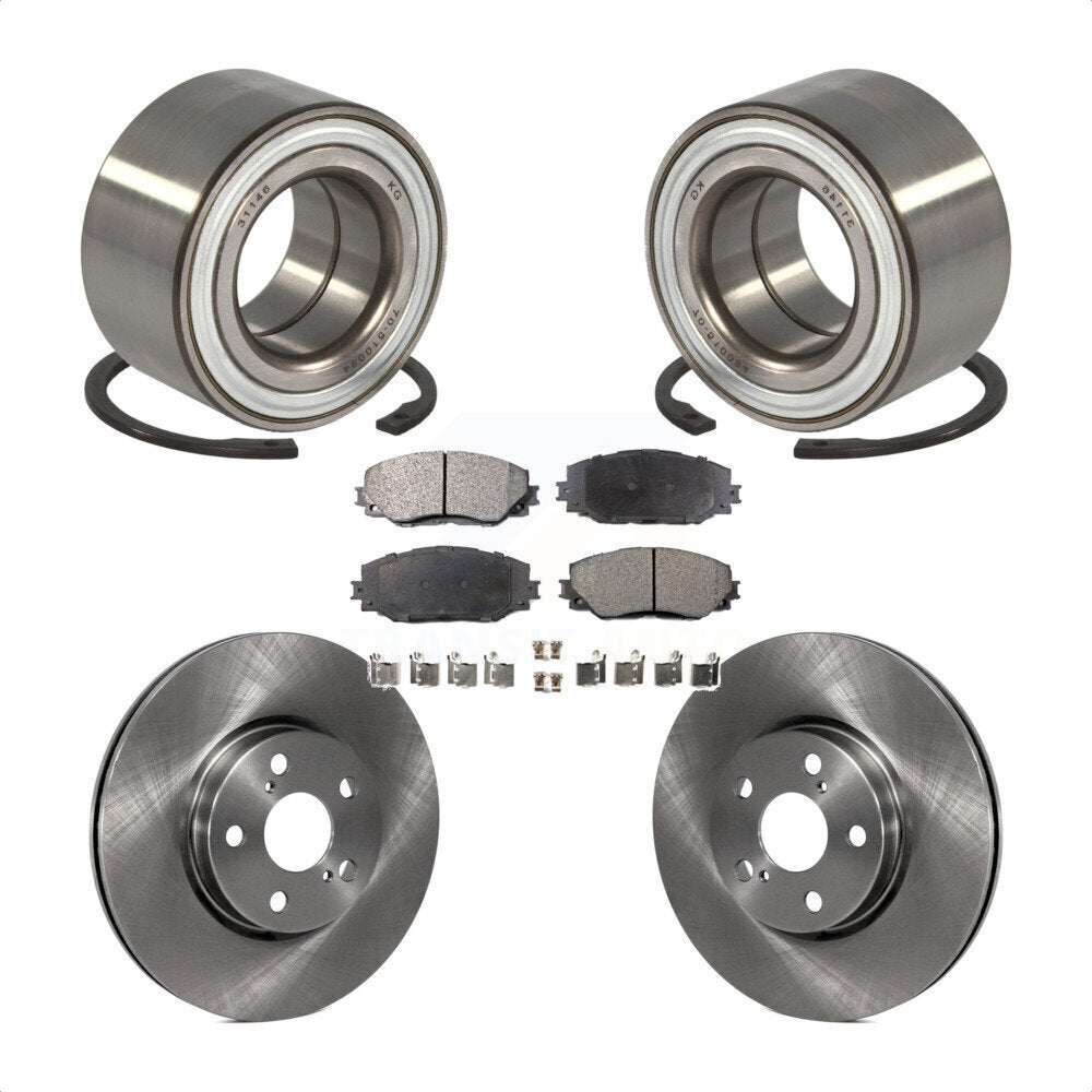 Wheel Bearing Disc Brake Rotors And Pads Front Kit For 2008-2014 Scion xD