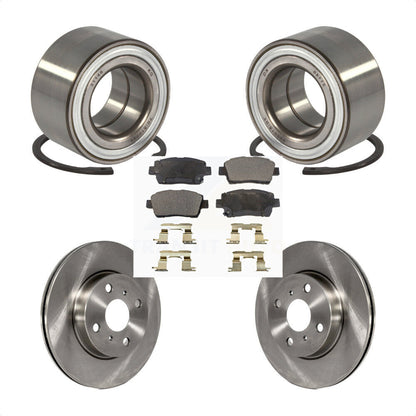 Wheel Bearing Disc Brake Rotors And Semi-Metallic Pads Front Kit For Scion iQ