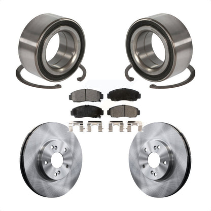 Wheel Bearing Disc Brake Rotors And Pads Front Kit For Honda Accord Acura TSX
