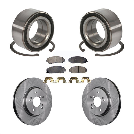 Wheel Bearing Disc Brake Rotors And Pads Front Kit For Honda Accord Crosstour