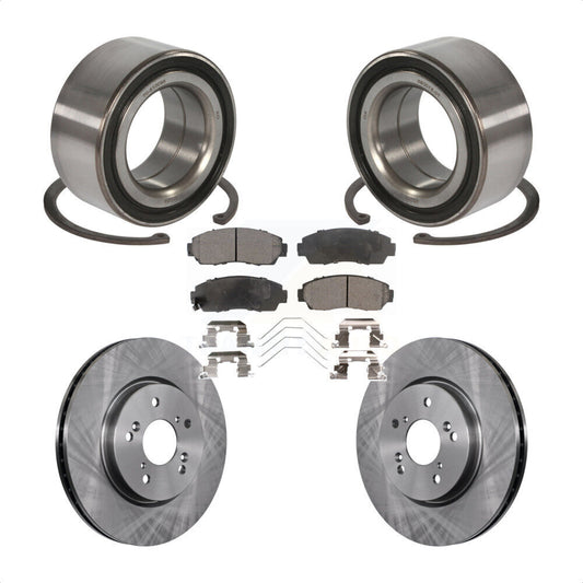 Wheel Bearing Disc Brake Rotors And Pads Front Kit For Honda Crosstour Accord
