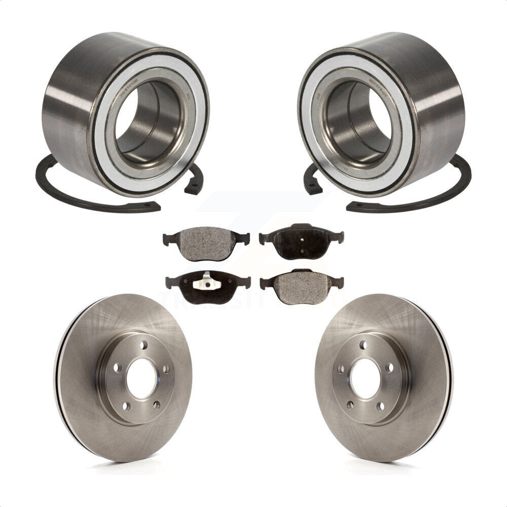 Wheel Bearing Disc Brake Rotor Pads Front Kit For 2010-2013 Ford Transit Connect