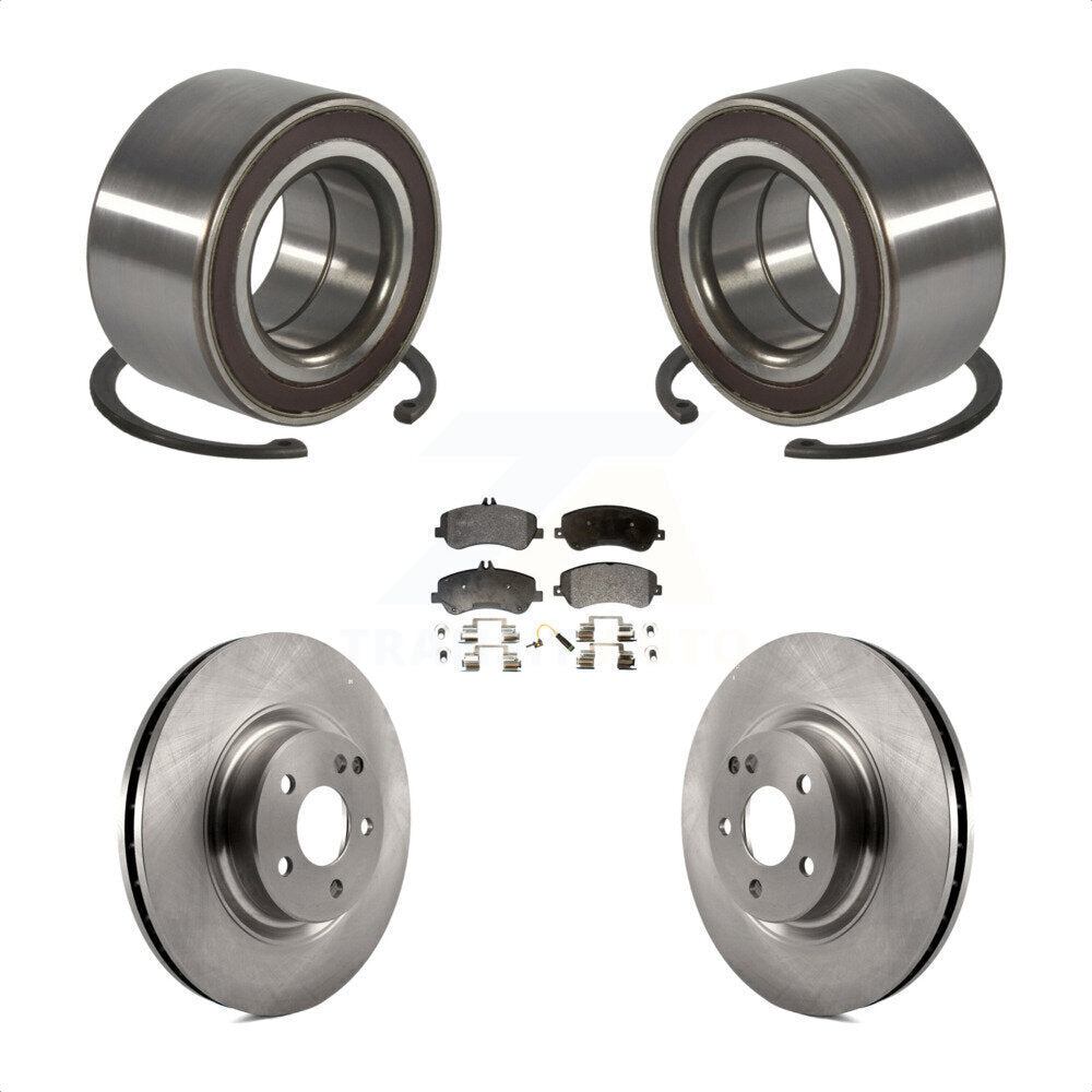 Wheel Bearing Disc Brake Rotor And Pad Front Kit For Mercedes-Benz GLK350 GLK250