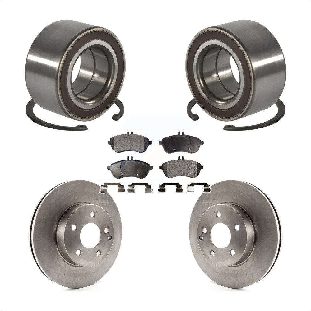 Wheel Bearing Disc Brake Rotors And Pads Front Kit For Mercedes-Benz C300