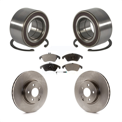 Wheel Bearing Brake Rotor & Pads Front Kit For Mercedes-Benz C300 E350 C350 E400