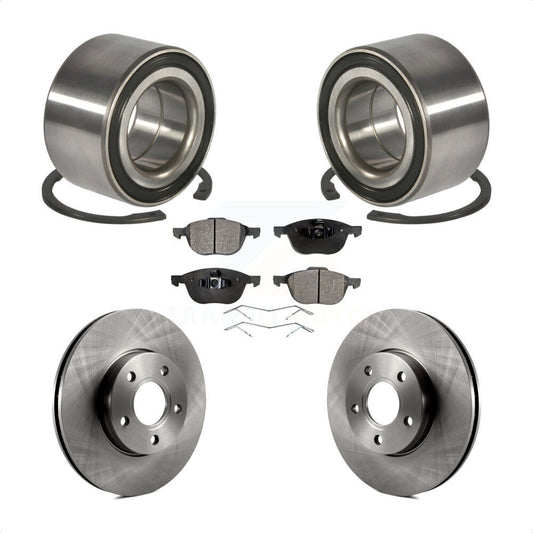 Wheel Bearing Disc Brake Rotors And Pads Front Kit For Ford Focus C-Max
