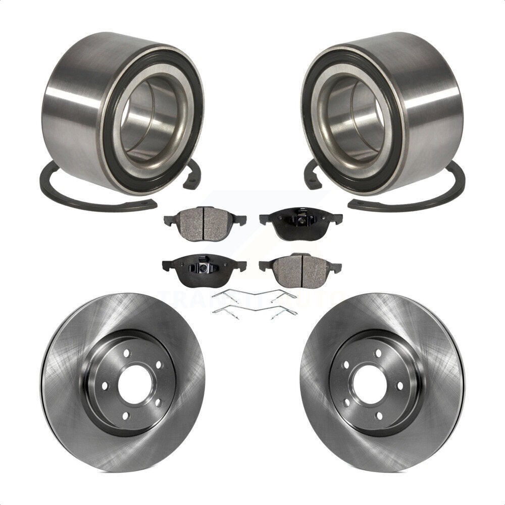 Wheel Bearing Disc Brake Rotors And Pads Front Kit For Ford Escape C-Max