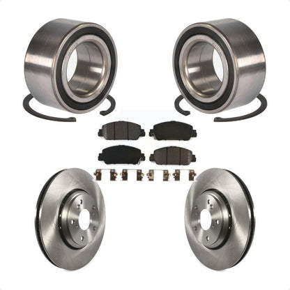 Wheel Bearing Disc Brake Rotor And Semi-Metallic Pads Front Kit For Honda Accord