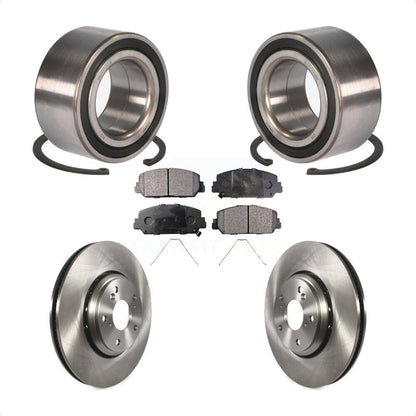 Wheel Bearing Disc Brake Rotor And Semi-Metallic Pads Front Kit For Honda Accord