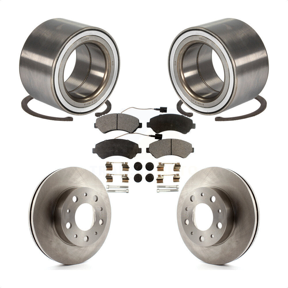 Wheel Bearing Disc Brake Rotor & Pads Front Kit For Ram ProMaster 2500 3500 1500