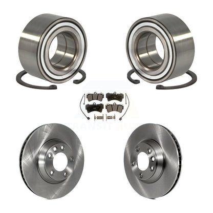Wheel Bearing Brake Rotor & Pad Front Kit For Audi Q7 Porsche Cayenne Volkswagen