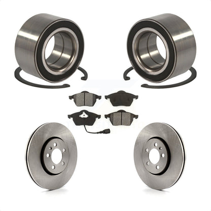 Wheel Bearing Brake Rotor Pads Front Kit For Volkswagen Golf 72mm Outer Diameter