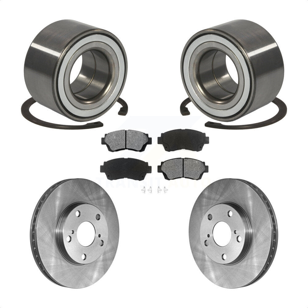 Wheel Bearing Brake Rotor And Pad Front Kit For Toyota Camry Sienna Avalon Lexus