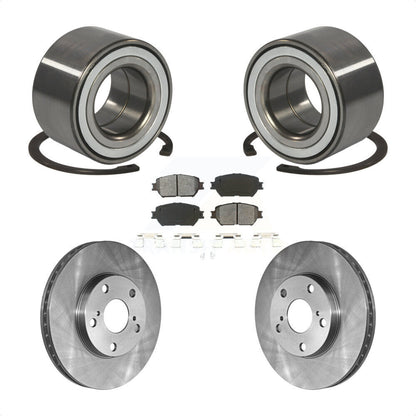 Wheel Bearing Disc Brake Rotor And Semi-Metallic Pads Front Kit For Toyota Camry