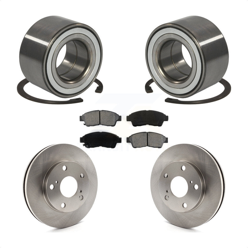 Wheel Bearing Disc Brake Rotors And Pads Front Kit For Toyota Camry 2.2L
