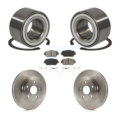 Wheel Bearing Disc Brake Rotor And Semi-Metallic Pads Front Kit For Toyota Camry