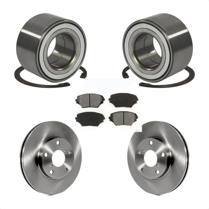 Wheel Bearing Disc Brake Rotors And Semi-Metallic Pads Front Kit For Toyota RAV4