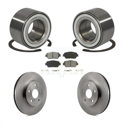 Wheel Bearing Disc Brake Rotor And Semi-Metallic Pads Front Kit For Toyota Camry