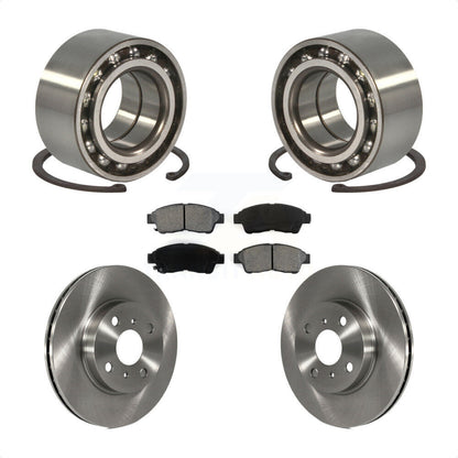 Wheel Bearing Brake Rotor & Pad Front Kit For 1993-1997 Toyota Corolla Geo Prizm