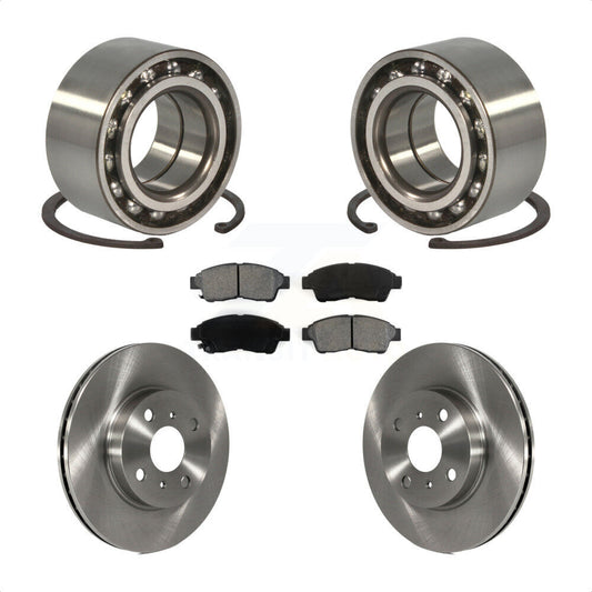Wheel Bearing Brake Rotor & Pad Front Kit For 1993-1997 Toyota Corolla Geo Prizm