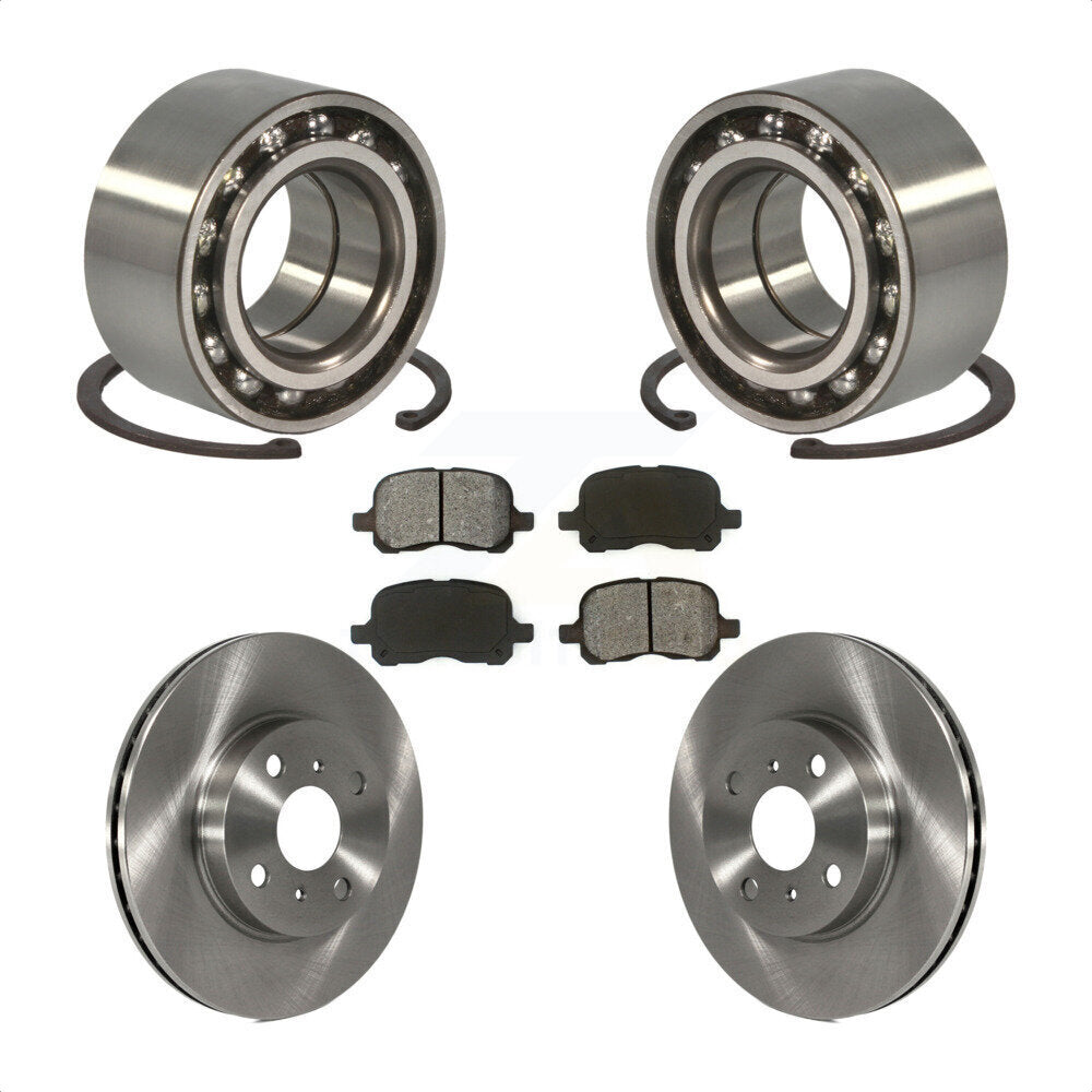 Wheel Bearing Disc Brake Rotor Pads Front Kit For Toyota Corolla Chevrolet Prizm