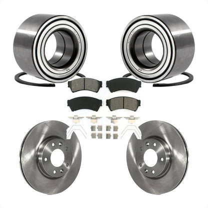 Wheel Bearing Disc Brake Rotor Pad Front Kit For Ford Fusion Mazda 6 Lincoln MKZ