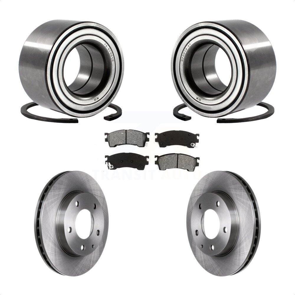 Wheel Bearing Disc Brake Rotors And Pads Front Kit For Mazda 626 Ford Probe MX-6