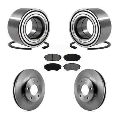 Wheel Bearing Disc Brake Rotors And Pads Front Kit For 2000-2006 Mazda MPV
