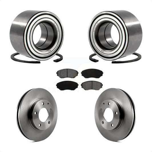 Wheel Bearing Disc Brake Rotors And Pads Front Kit For 2000-2006 Mazda MPV