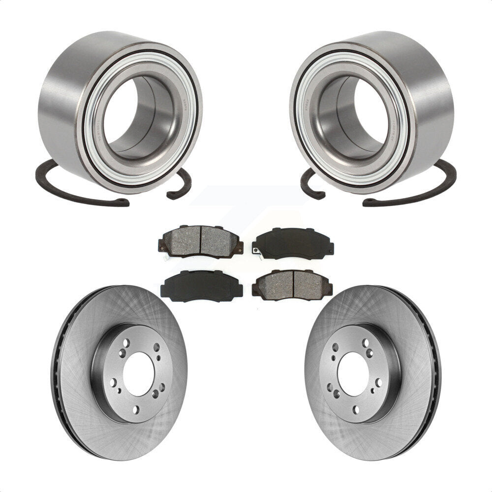Wheel Bearing Disc Brake Rotors And Pads Front Kit For Acura TL Legend RL