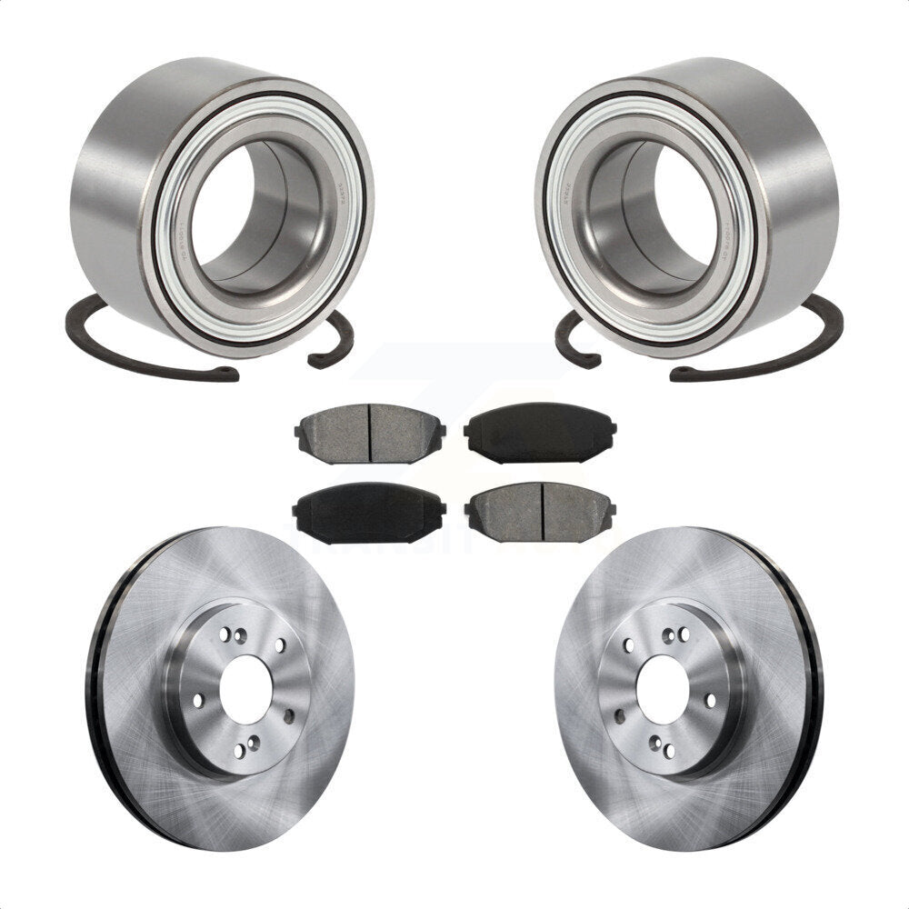 Wheel Bearing Disc Brake Rotors And Pads Front Kit For 2001-2002 Acura MDX