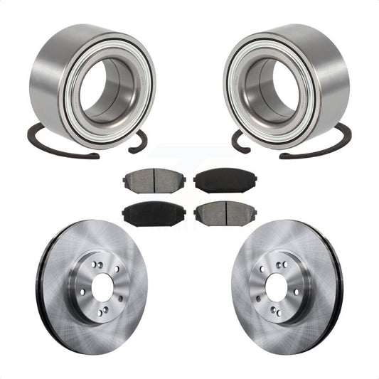 Wheel Bearing Disc Brake Rotors And Pads Front Kit For 2001-2002 Acura MDX