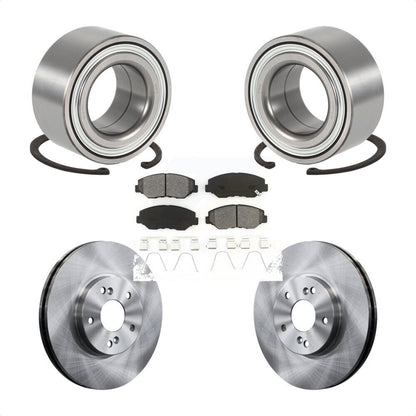 Wheel Bearing Disc Brake Rotors And Pads Front Kit For 2003-2004 Honda Pilot