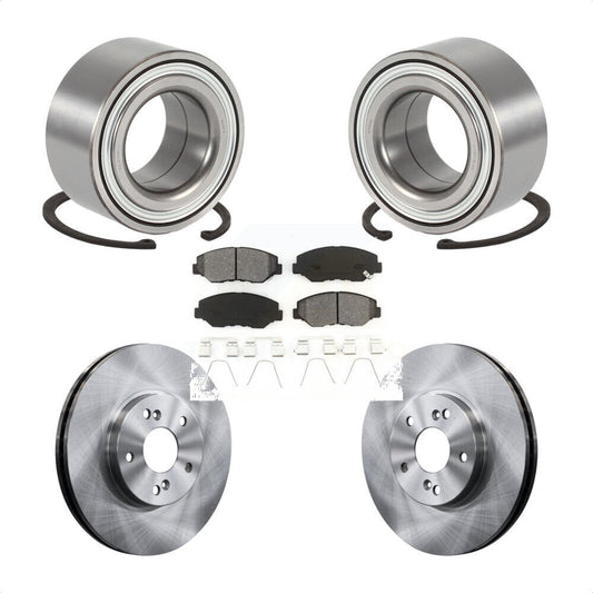 Wheel Bearing Disc Brake Rotors And Pads Front Kit For 2003-2004 Honda Pilot