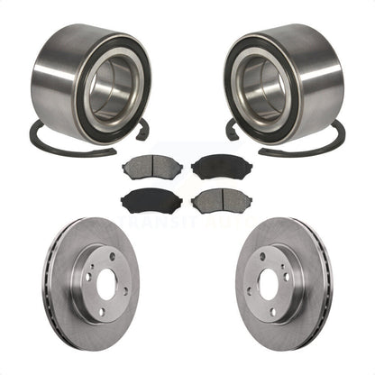 Wheel Bearing Disc Brake Rotor And Semi-Metallic Pad Front Kit For Mazda Protege