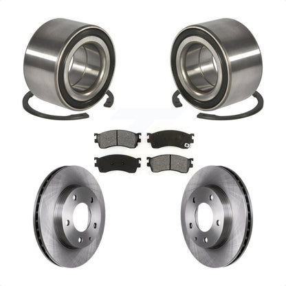 Wheel Bearing Disc Brake Rotors And Pads Front Kit For Mazda Protege Protege5