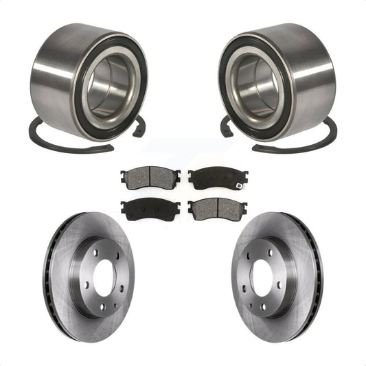 Wheel Bearing Disc Brake Rotors And Pads Front Kit For Mazda Protege Protege5
