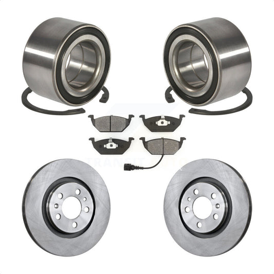 Wheel Bearing Brake Rotor & Pads Front Kit For Volkswagen Jetta Beetle Golf City