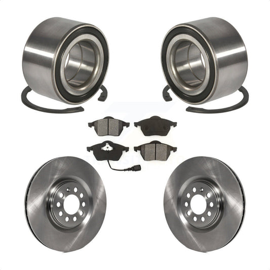 Wheel Bearing Disc Brake Rotor & Pad Front Kit For Volkswagen Jetta Golf Audi TT