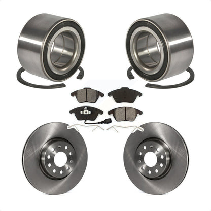 Wheel Bearing Disc Brake Rotors And Pads Front Kit For Volkswagen Jetta GTI