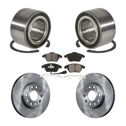 Wheel Bearing Disc Brake Rotors And Pads Front Kit For Volkswagen Jetta