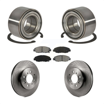 Wheel Bearing Disc Brake Rotors And Pads Front Kit For Honda Civic Acura EL