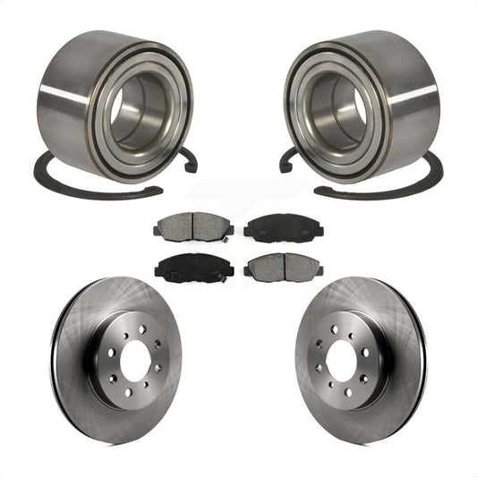 Wheel Bearing Disc Brake Rotors And Pads Front Kit For Honda Civic Acura EL