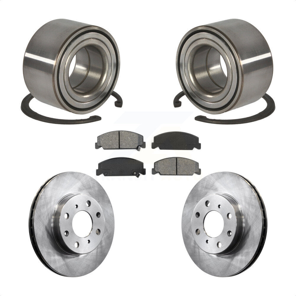 Wheel Bearing Disc Brake Rotors And Pads Front Kit For Honda Civic del Sol