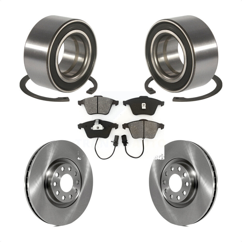 Wheel Bearing Disc Brake Rotors And Pads Front Kit For Audi Allroad Quattro