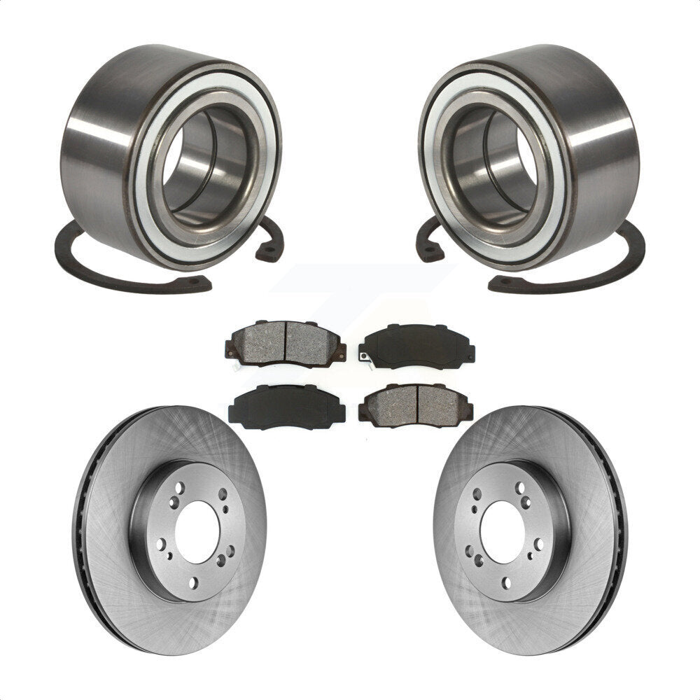 Wheel Bearing Disc Brake Rotor Pads Front Kit For 1997-2001 Acura Integra Type R