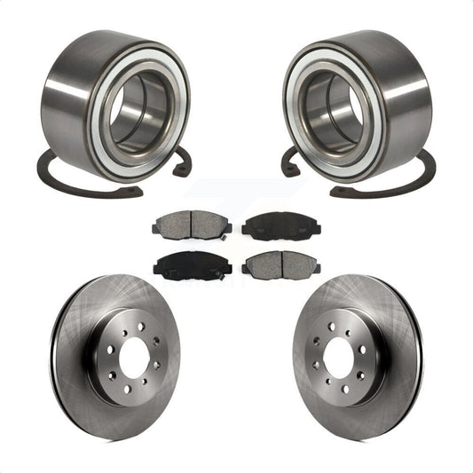 Wheel Bearing Disc Brake Rotors And Pads Front Kit For Honda Civic Acura EL